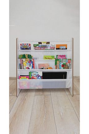 قفسه کتاب کودک و مونته سوری سفید MDF ATA HOME - کد 66601236
