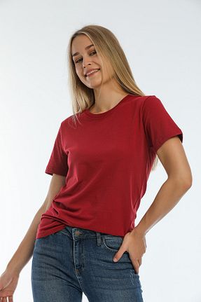 تیشرت زرشکی زنانه رگولار citadium - کد 96721546