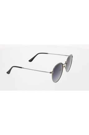 عینک آفتابی طوسی زنانه UV400 فلزی بیضی کد 35012318