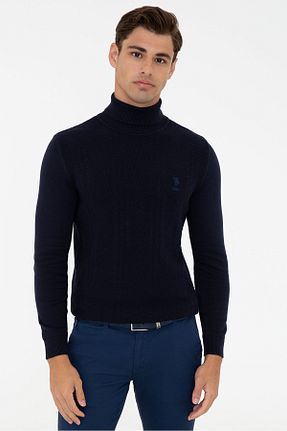 پلیور سرمه ای مردانه ساده U.S. Polo Assn. - کد 145089304