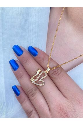 گردنبند استیل ( فولاد ) طلائی زنانه روکش طلا barisiva gold - کد 145287167