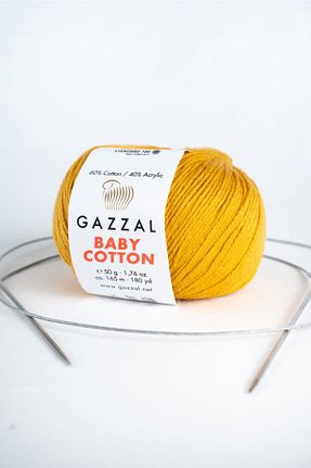 نخ بافندگی زرد Gazzal - کد 137537467