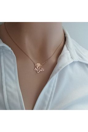 گردنبند نقره صورتی زنانه 925 عیار Nida Jewelry - کد 146823029