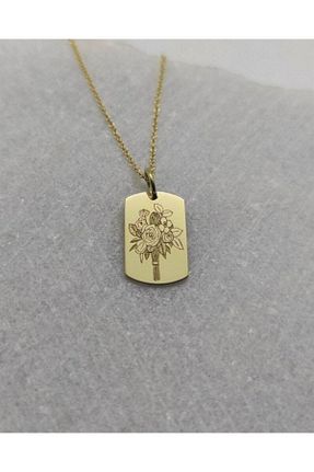 گردنبند نقره طلائی زنانه 925 عیار Nida Jewelry - کد 146828628