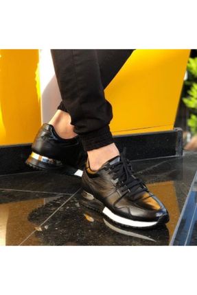 کفش کلاسیک مشکی مردانه چرم طبیعی پاشنه کوتاه ( 4 - 1 cm ) کد 55261216