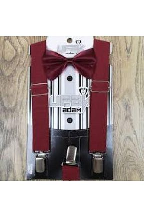 پاپیون زرشکی بچه گانه پارچه ای Ufak Adam - کد 55294868