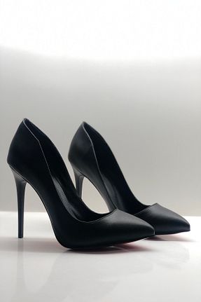 کفش استایلیتو مشکی پاشنه نازک HAYYSHOES - کد 55423287