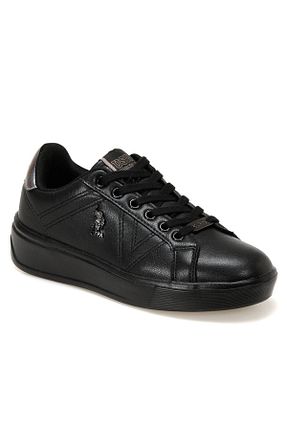 کفش اسنیکر مشکی زنانه بند دار U.S. Polo Assn. - کد 55515660
