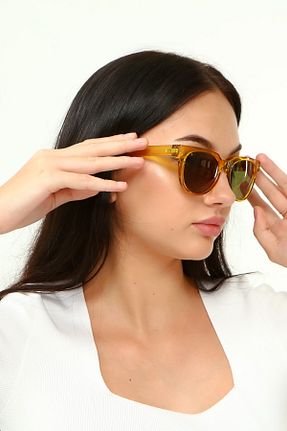عینک آفتابی طلائی زنانه UV400 PETİTO - کد 125084915
