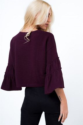 بلوز بنفش زنانه ساده fasardi - کد 148413498
