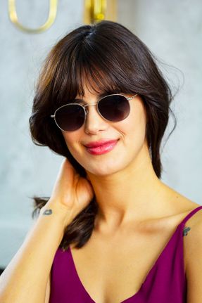 عینک آفتابی مشکی زنانه 58 UV400 استخوان سایه روشن هندسی کد 333125247