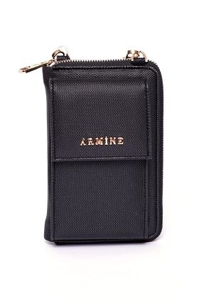 کیف دوشی مشکی زنانه چرم مصنوعی Armine - کد 96003009