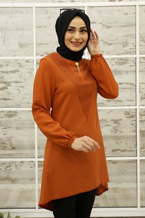 تونیک حجاب نارنجی زنانه ویسکون Feiza Collection - کد 151060281
