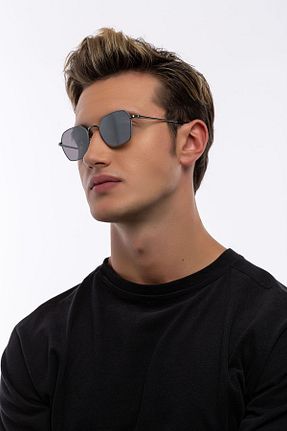 عینک آفتابی طوسی مردانه UV400 GHIA - کد 103617785