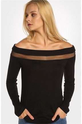 بلوز مشکی زنانه ساده AQE FASHION - کد 151040643