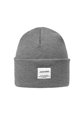 کلاه پشمی طوسی مردانه اکریلیک Jack & Jones - کد 151278326