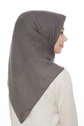 روسری طوسی پنبه ای Levidor - کد 135834442