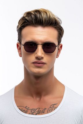 عینک آفتابی مشکی مردانه UV400 GHIA - کد 104650518