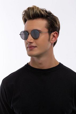 عینک آفتابی سرمه ای مردانه UV400 GHIA - کد 103615606