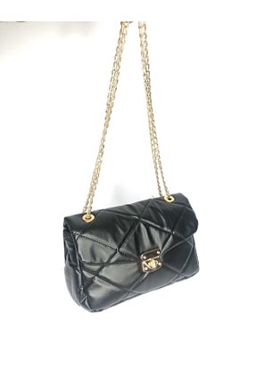 کیف دوشی مشکی زنانه چرم مصنوعی truvabags - کد 147043400