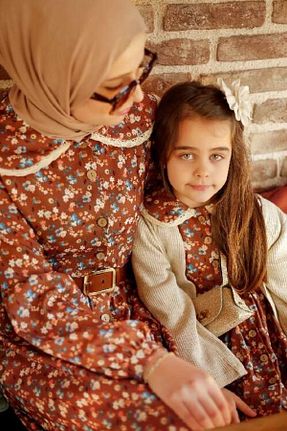 لباس حجاب قهوه ای زنانه رگولار ESRA KEKÜLLÜOĞLU - کد 138327126