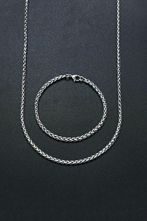 ست استیل طوسی زنانه استیل (فولاد) The Collection - کد 143134193