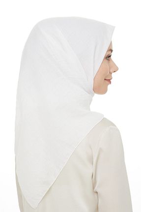 روسری سفید 100 x 100 Levidor - کد 150738753