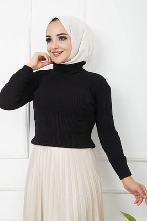 بلوز حجاب مشکی زنانه تریکو RedGold Fashion - کد 153409080