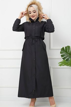 کاپشن حجاب مشکی زنانه پنبه ای modabirsen - کد 153596267