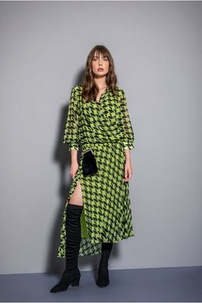 دامن سبز زنانه پارچه Berr-ın - کد 153336118