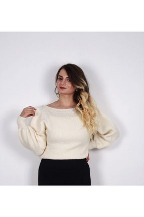 پلیور نباتی زنانه ساده retro butik - کد 152150306