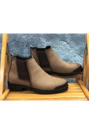 بوت / نیم بوت قهوه ای مردانه چرم خالص Dericibey - کد 152296213