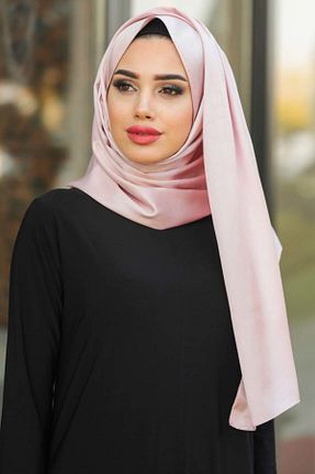 شال صورتی زنانه پلی استر Neva Style - کد 152714481