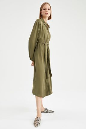 لباس خاکی زنانه بافتنی رگولار آستین-بلند کد 151041402