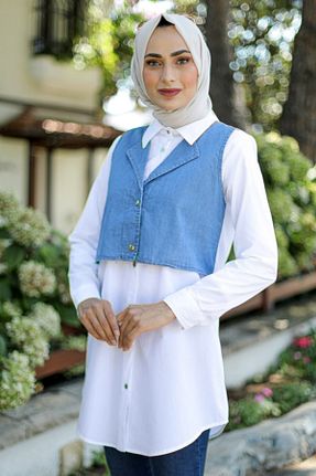 تونیک حجاب نباتی زنانه ویسکون Feiza Collection - کد 154107588