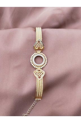 دستبند جواهر طلائی زنانه زیرکن GEZERGOLD TAKI - کد 154156113