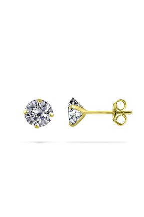 گوشواره نقره طلائی زنانه 925 عیار VELCCİ - کد 56525415