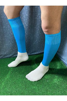 جوراب فوتبال فیروزه ای مردانه BRAVA SPOR - کد 56797205