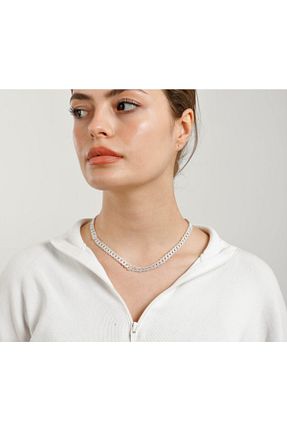 گردنبند جواهر زنانه روکش نقره BUKA JEWELLERY - کد 92911529