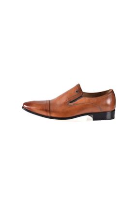 کفش کلاسیک قهوه ای مردانه چرم طبیعی کد 55800768