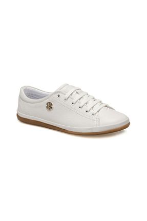 کفش اسنیکر سفید زنانه چرم اصل U.S. Polo Assn. - کد 153925827