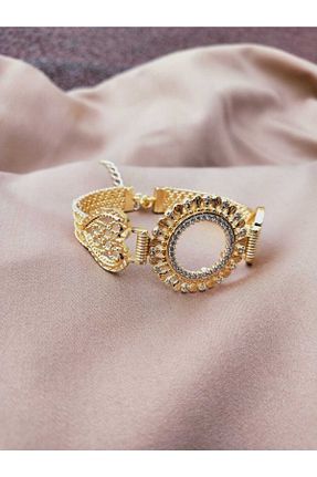دستبند جواهر طلائی زنانه زیرکن GEZERGOLD TAKI - کد 154156113