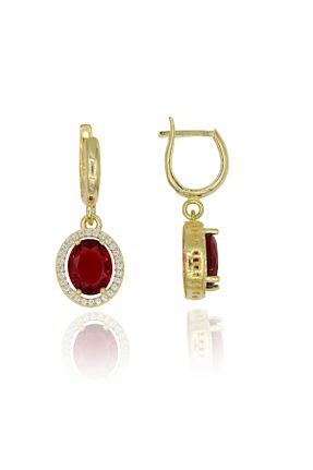 گوشواره نقره طلائی زنانه 925 عیار Takı Boom - کد 154350390