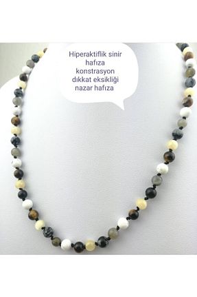 گردنبند جواهر نارنجی زنانه سنگ طبیعی OSMANLI DEĞERLİ TAŞ - کد 94774500