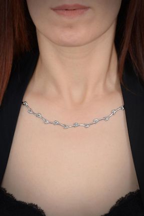 گردنبند نقره نارنجی زنانه OSMANLI GÜMÜŞ - کد 156050794