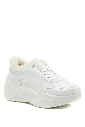 کفش اسنیکر سفید زنانه بند دار U.S. Polo Assn. - کد 156305890