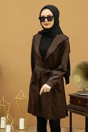 کلاه و ابایا قهوه ای زنانه بافتنی Feiza Collection - کد 156482382