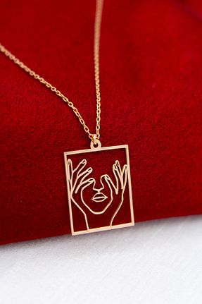 گردنبند نقره صورتی زنانه 925 عیار Silver And Silver - کد 156702892
