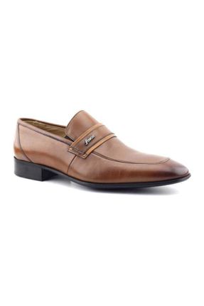 کفش کلاسیک قهوه ای مردانه چرم طبیعی کد 156326694