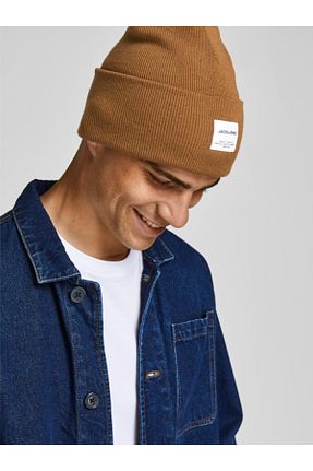 کلاه پشمی قهوه ای زنانه پلی استر Jack & Jones - کد 165021130
